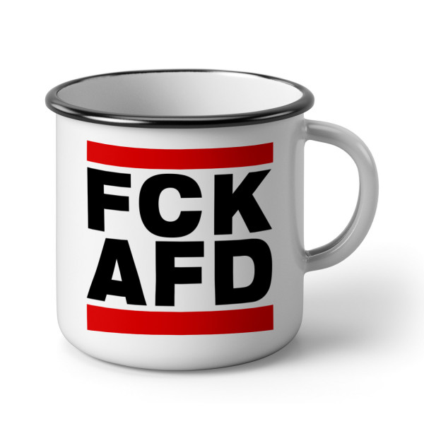 Emaillebecher »FCK AFD«