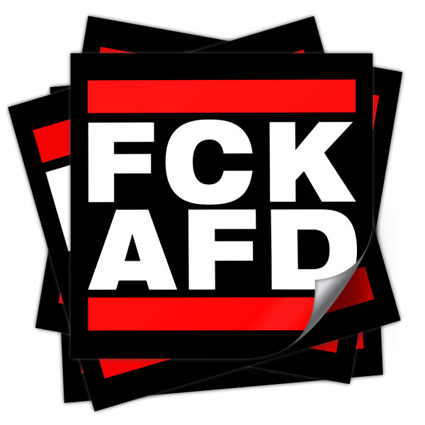 Aufkleber »FCK AFD« (10,5 x 10,5 cm)