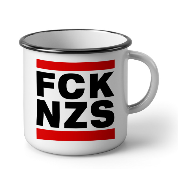 Emaillebecher »FCK NZS«