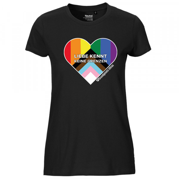 Shirt tailliert »Liebe kennt keine Grenzen«
